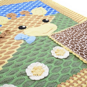 CROCHET PATTERN Rusty the Giraffe Blanket image 4