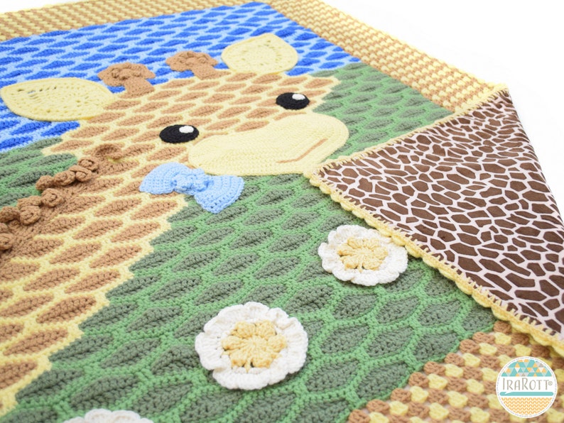 CROCHET PATTERN Rusty the Giraffe Blanket image 4