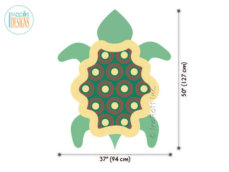 CROCHET PATTERN Bubbles the Turtle Animal Rug image 5