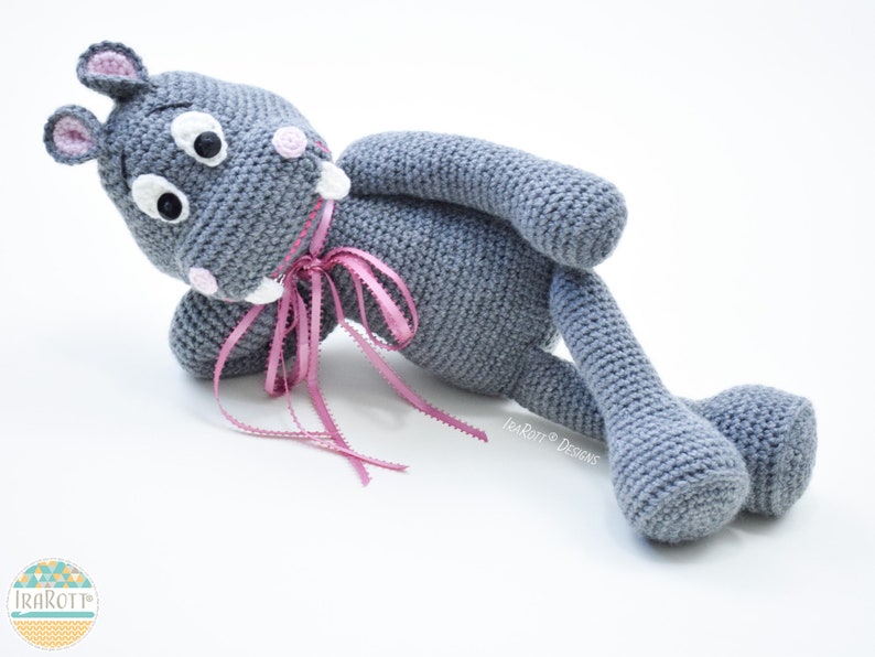 CROCHET PATTERN Happy Hippo the Hippopotamus Amigurumi image 6