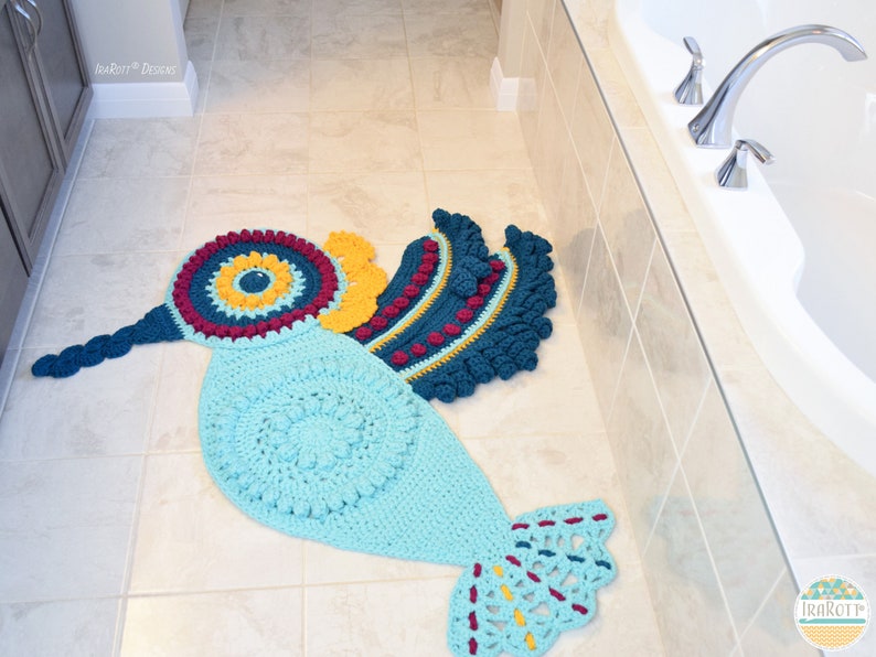 CROCHET PATTERN Colibri The Hummingbird Rug image 5