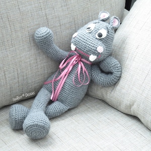 CROCHET PATTERN Happy Hippo the Hippopotamus Amigurumi image 1