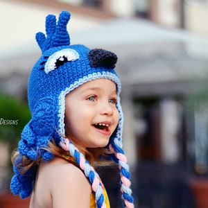 CROCHET PATTERN Blues the Parrot Animal Hat