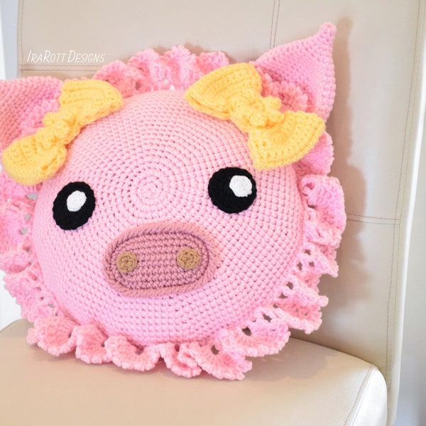 CROCHET PATTERN Pinky The Piggy Pillow