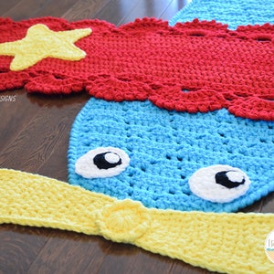 CROCHET PATTERN Peter The Airplane Rug image 3