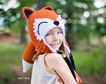 CROCHET PATTERN Roxy the Forest Fox Hat