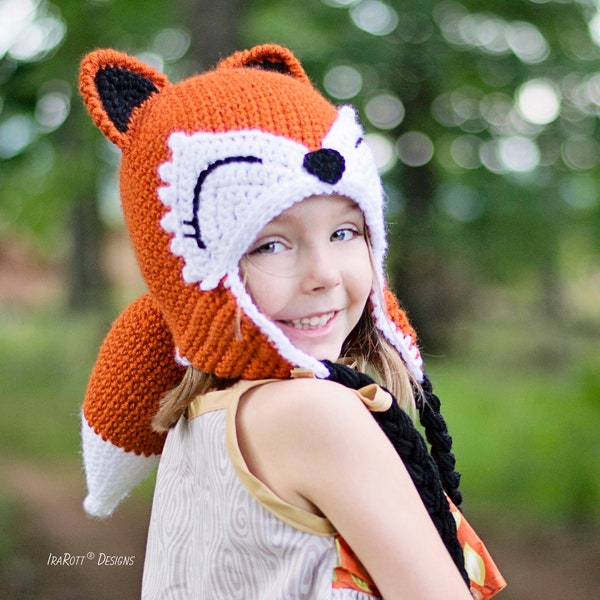 CROCHET PATTERN Roxy the Forest Fox Hat