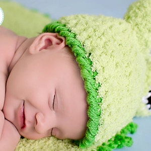 CROCHET PATTERN Baby Frog on Lily Pad Hat and Rug image 3