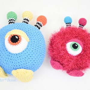 CROCHET PATTERN Neon The Gumball Monster Toy-Pillow image 6