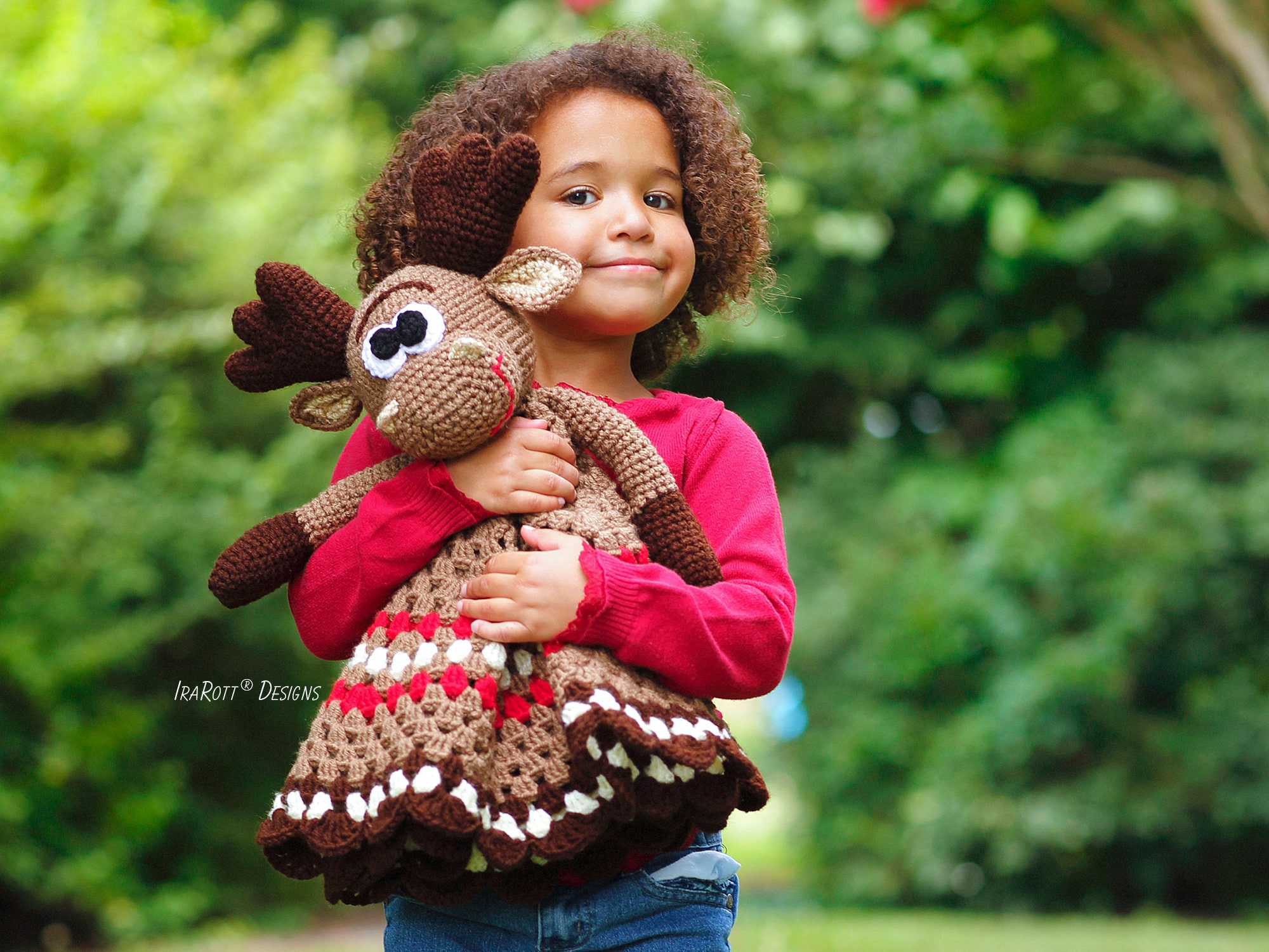 35 Moose Crochet Patterns: Woodland Amigurumi, Loveys, Plushies, and More 15 Moose Lovey Baby Security Blanket
