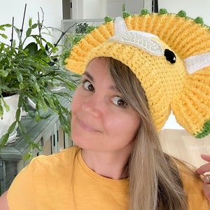 CROCHET PATTERN Zingy Dinosaur Hat image 7