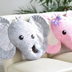 QUILTING PATTERN Josefina and Jeffery Elephant Pillow image 5