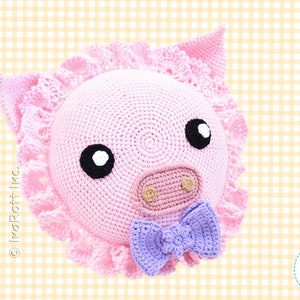 CROCHET PATTERN Pinky The Piggy Pillow image 4