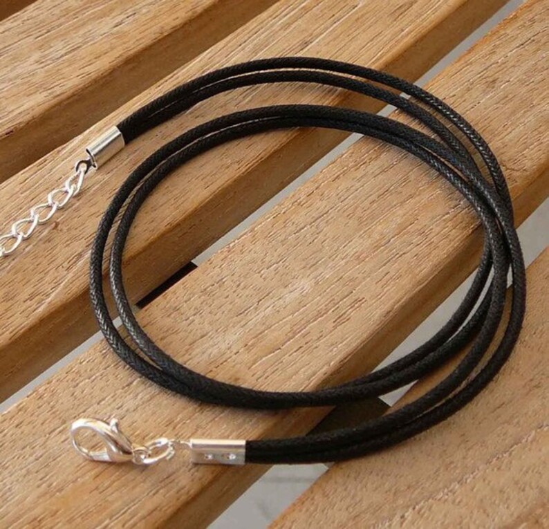 25pcs Double Strand Waxed Cotton Cord Necklaces Black Brown Etsy