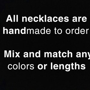 10pc 3mm Thick Rattail Satin Cord Necklaces Black Brown Navy Pink Red 14 16 17 18 19 20 22 24 26 28 30 Long Handmade in USA image 5