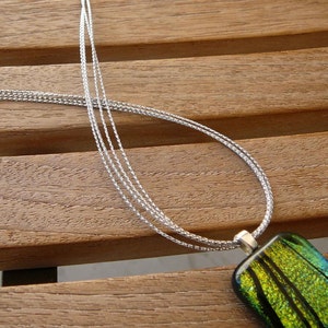 10 pcs Multi Strand Silver Metalic Cord Necklaces 14 16 17 18 19 20 22 24 26 28 30 Long Handmade in USA image 1