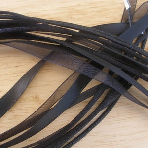 SAMPLE Pack All Black 5 Necklace Cords For use with Scrabble/Glass Tile Pendants image 3