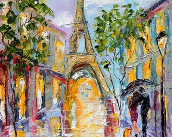 Paris Memory print on watercolor paper made from image of past painting fine art by Karen Tarlton impressionism