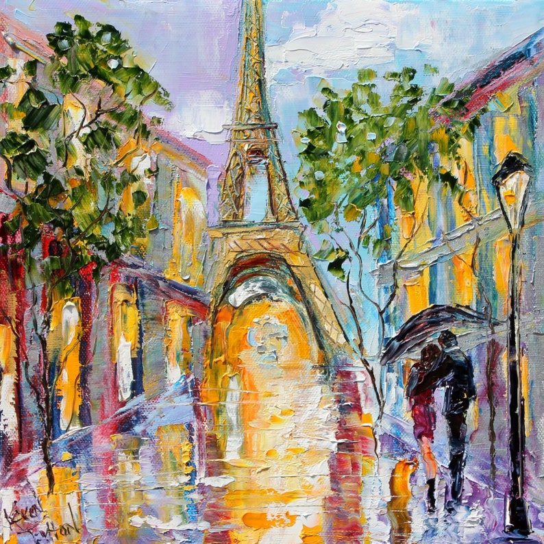 Paris Memory print made from image of past Original painting image 0