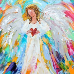 Notecards of Original Painting of Angel Love by Karen Tarlton - five cards with envelopes