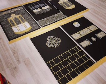 Lightweight Turkish Prayer Mat - Makkah Edition