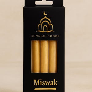 Sunnah Goods Miswak Box – 2 Fresh Miswaks + Holder