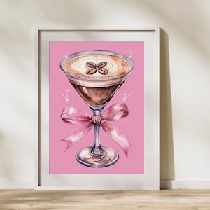Espresso Martini Art | Printable Wall Art | Espresso Martini | Martini Print | Digital Art | Cute Wall Art | Espresso Coffee Martini
