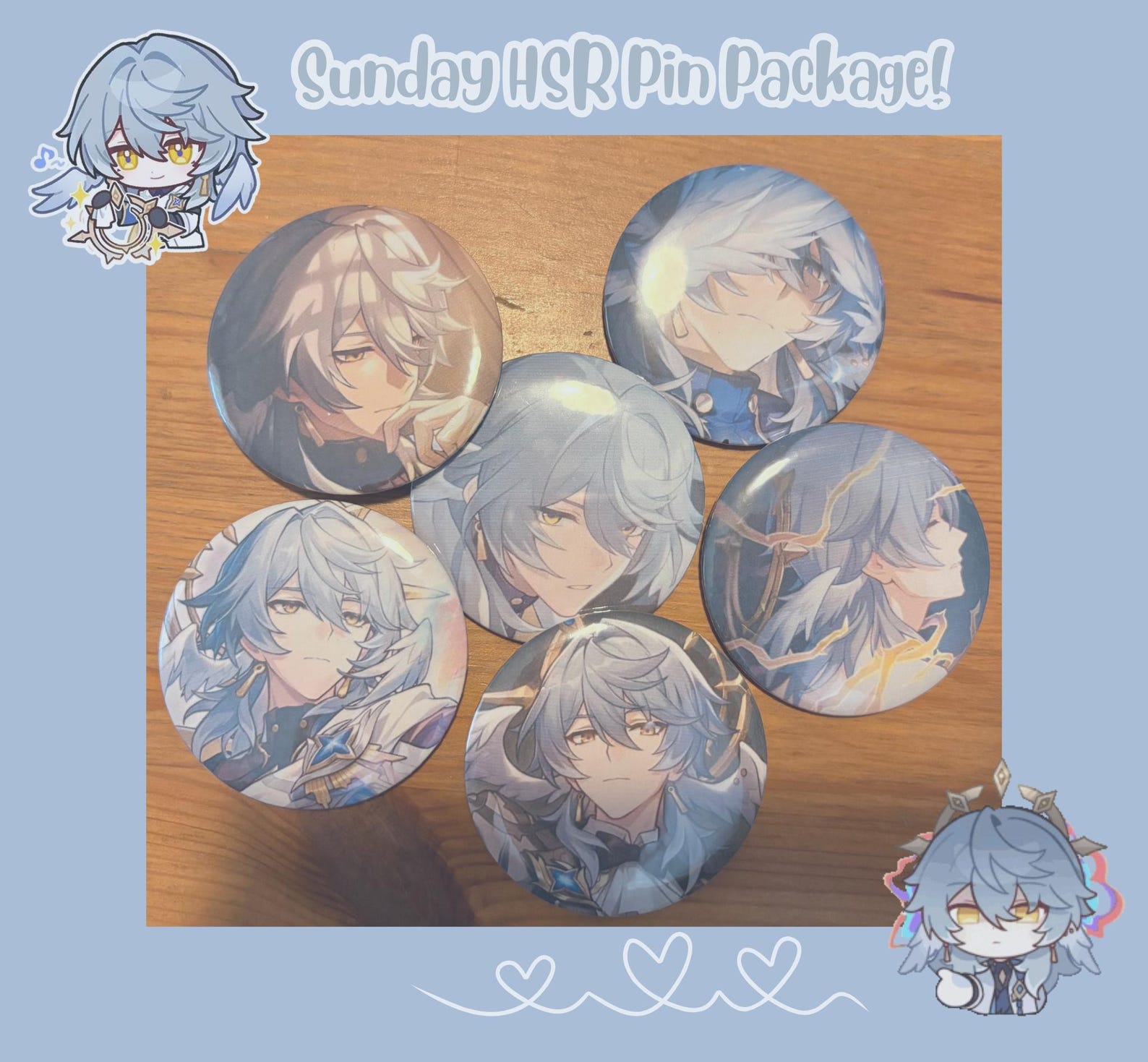 Sunday HSR Pin Package! - Etsy