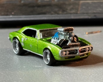 1967 Pontiac Firebird custom built 1/64 hot Wheels auto