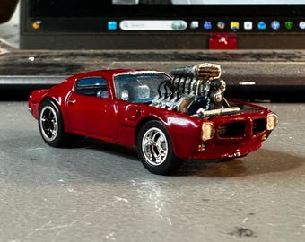 1973 Pontiac Firebird custom built 1/64 hot Wheels auto
