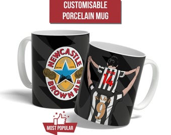 Personalized Newcastle Mug: Father & Child Football Fan Gift