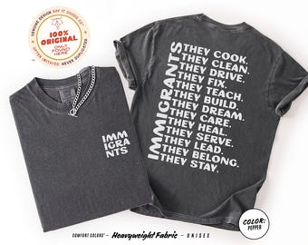 Immigrant Rights Tee: Anti-ICE Protest Shirt - Comfort Colors Shirt