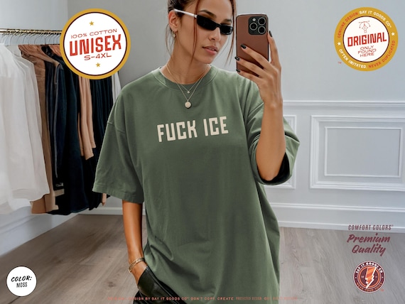 FUCK ICE Shirt, Anti-ICE Protest Tee, Political Activist Gift, Progressive Apparel, Comfort Colors Tee