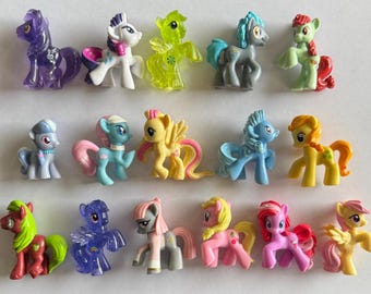 Bolsa sorpresa de juguetes de My Little Pony. ¡Muchos ponis! Minifiguras y adornos para tartas de MLP - 18