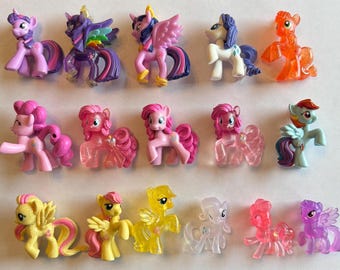 Bolsa sorpresa de juguetes de My Little Pony. Ponis surtidos. Minifiguras y adornos para tartas - 17