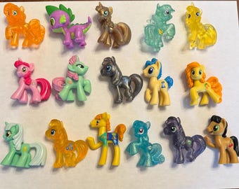 Bolsa sorpresa de juguetes de My Little Pony. Ponis surtidos. Minifiguras y adornos para tartas - 7