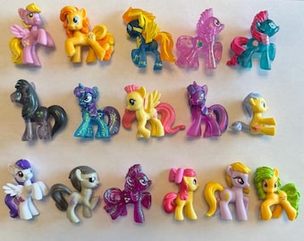 My Little Pony Blind Bag Toys. Assorted ponies. Mini Figures and Cake Toppers- 5