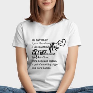 Cher moi, votre histoire compte SVG PNG JPG | Citation chrétienne inspirante (téléchargement numérique)