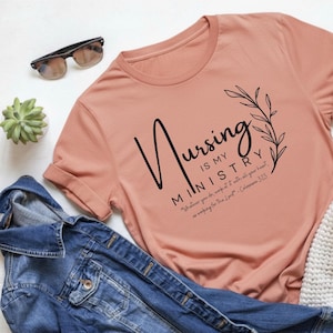 Nursing Ministry SVG, Christian Faith Shirt Design (Digital Download)