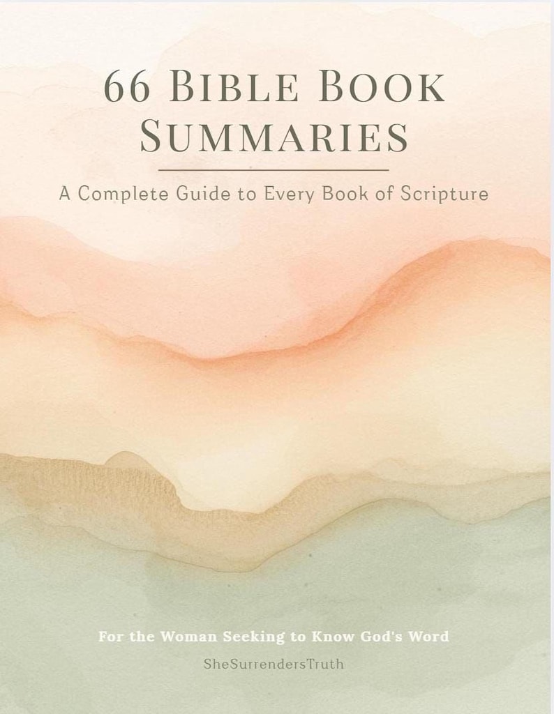 Bible Book Summaries Guide, All 66 Books (PDF Download) - Etsy