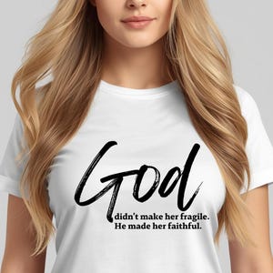 Faithful Woman SVG PNG | Christian Shirt Design (Digital Download)