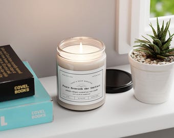 Mindful Scented Soy Candle, Eco-Friendly Gift for Relaxation, Home Decor, Self-Care, Aromatherapy, Multiple Scents Available