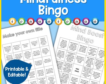 Mindful Moments Bingo Boards | SEL Classroom Activities | Calm Corner Coping Skills | Fun Mindfulness Game for Kids & Teens