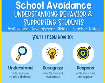 School Refusal & Avoidance Teacher Training Presentation for School Staff and Behavior Support