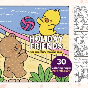 30 Bold Coloring Pages| Pdf Png Svg Ai Coloring Pages| Adult Stress Free Coloring Pages Bundle| Kids Coloring Book| Bold Comfy Coloring Book