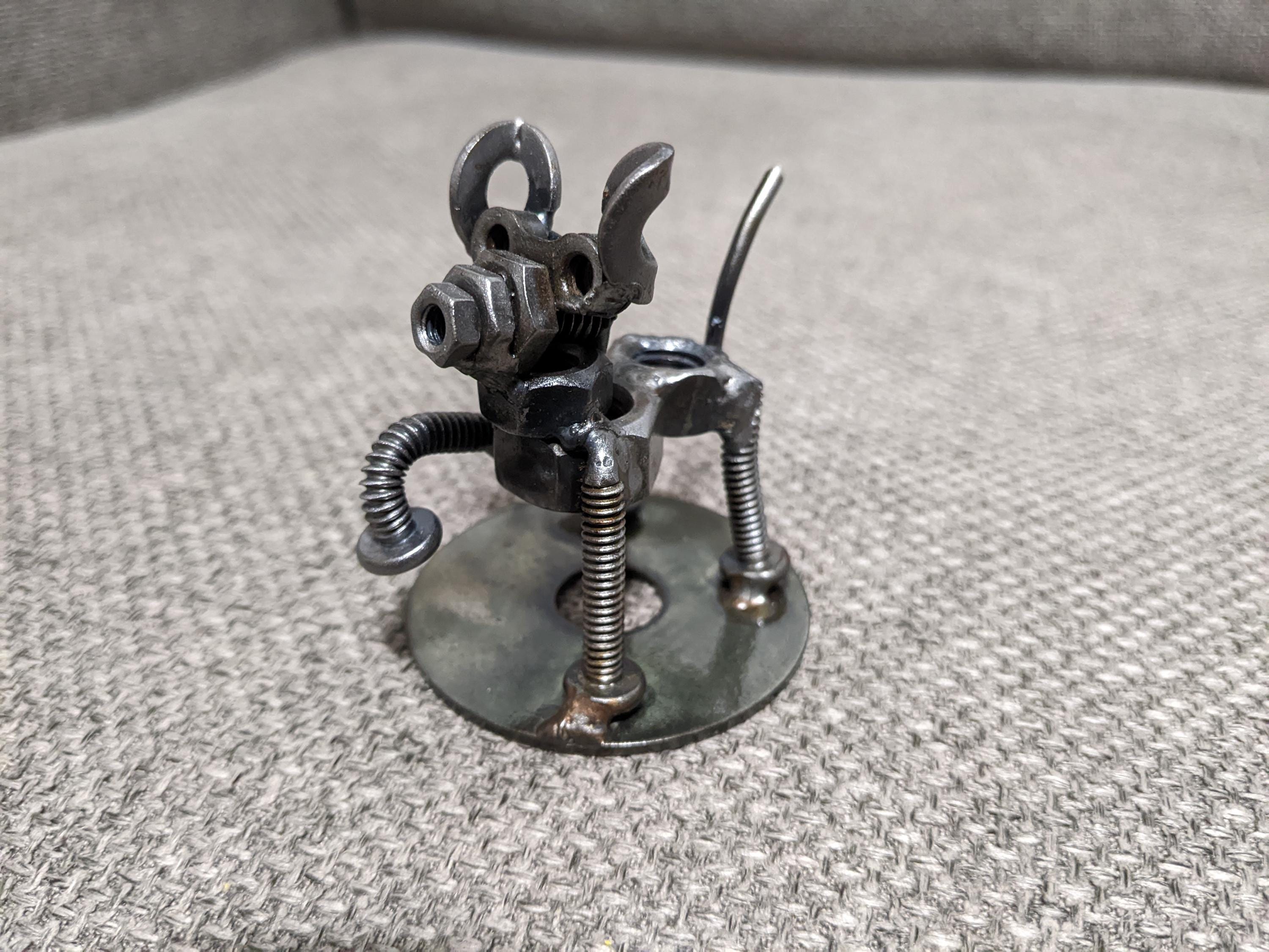 Welded Dog, Scrap Metal, Nuts and Bolts Art - Etsy Canada