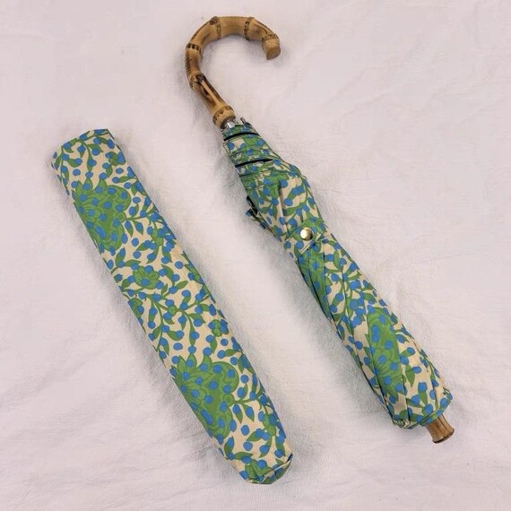 ヴィンテージ花柄傘：竹製ハンドル、フレンチスタイルの日傘 - Etsy 日本