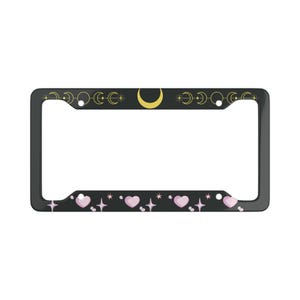 Sailor Moon Anime License Plate Frame - Car Accessory, Otaku Gift, Anime Lover, Kawaii Car Decor, Geeky License Plate Holder