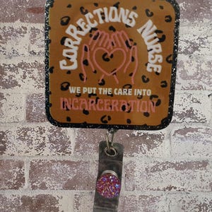 Corrections Nurse Retractable ID Badge, Gifts for Him/Her, Employee gift ideas, Heavy Duty, Crafts Diy