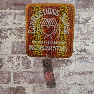 Corrections Nurse Retractable ID Badge, Gifts for Him/Her, Employee gift ideas, Heavy Duty, Crafts Diy